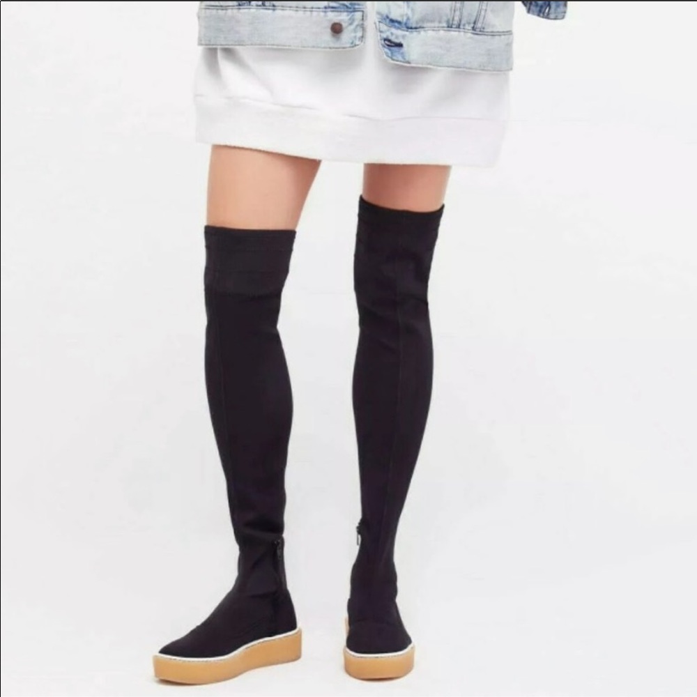 NIB Free People Outer Limits Thigh Stretch Boot
